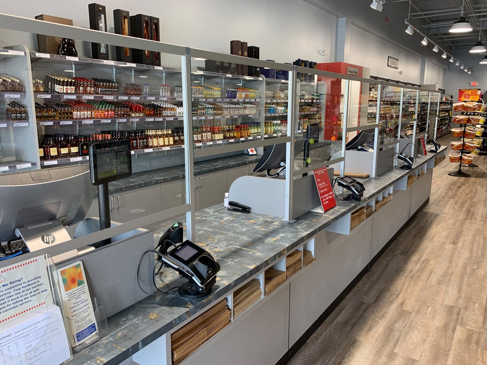 DALCOM point of sale installed on a live store counter